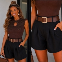 Short zwart Incl riem 