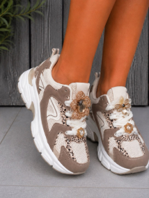 Sneaker beige taupe & fantasie 