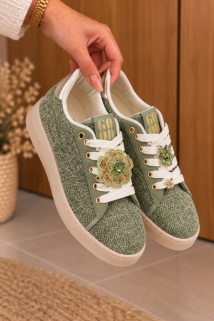 Sneaker kaki & fantasie 