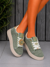 Sneaker kaki & fantasie 
