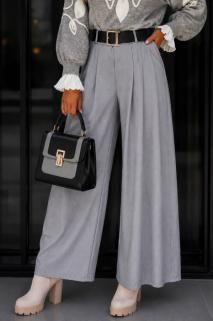 Broek wijd grijs classic