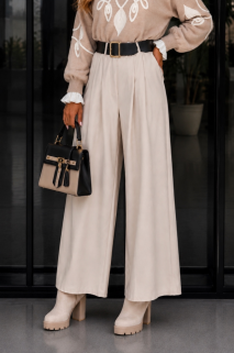 Broek wijd creme