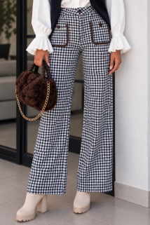 Broek wide Leg Caro Blue