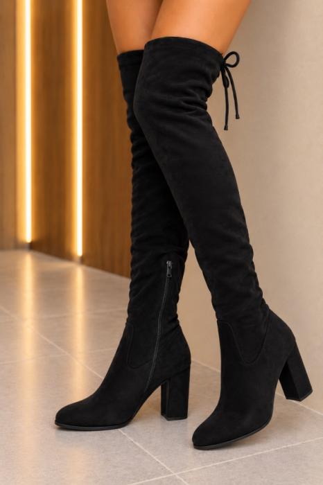 Overknee Boots zwart