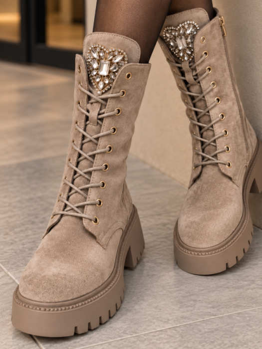 Boots Taupe Hart