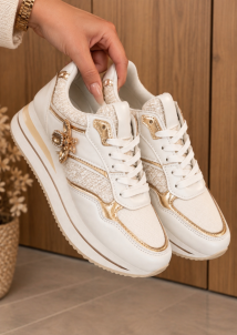 Sneackers white gold 
