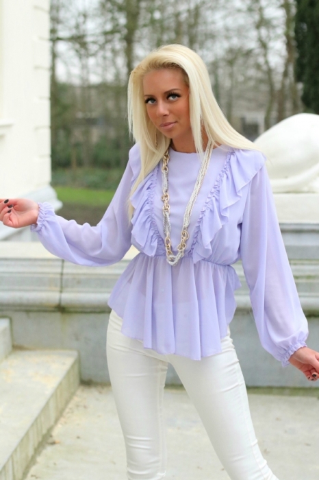 blouse lilla franche
