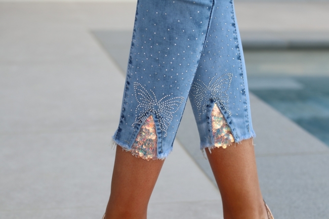 jeans strass