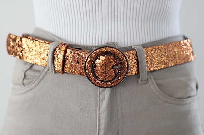 Riem Camel glitter