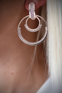 earings gold champagne