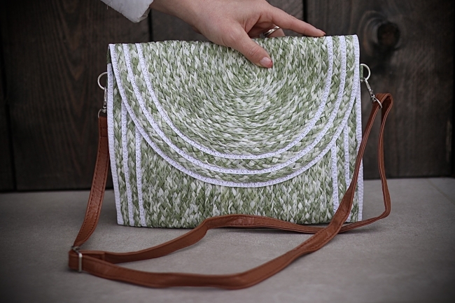 Crossbody green bohemian