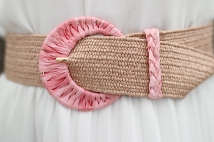 belt pink bohemian